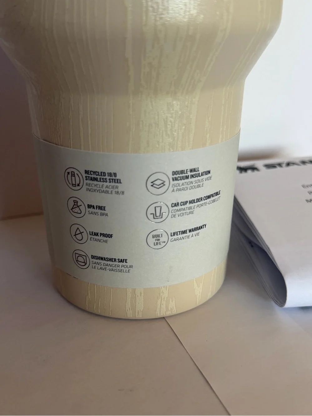 LIMITED Stanley Quencher ProTour Flip Straw Tumbler 40oz, BIRCH WOODGRAIN - Picture 3 of 9